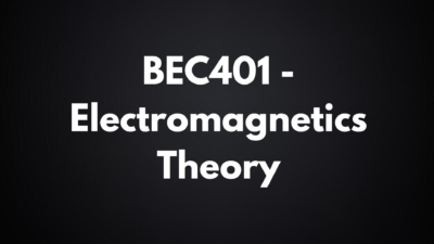 Electromagnetics Theory