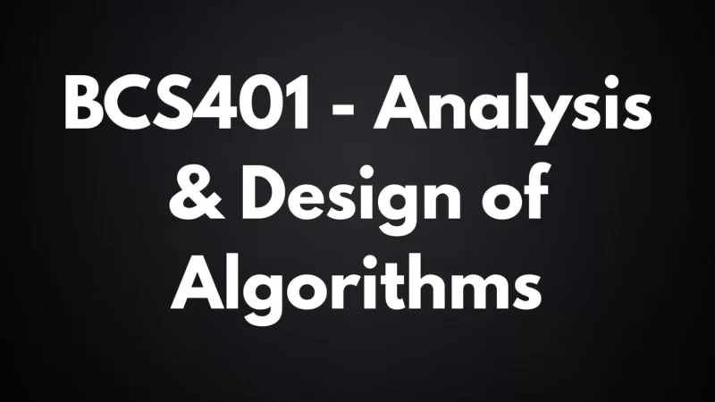 BCS401