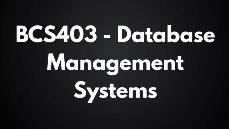 BCS403