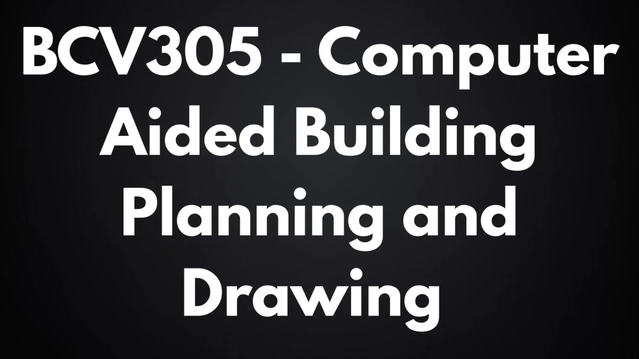 Computer Aided Building Planning and Drawing