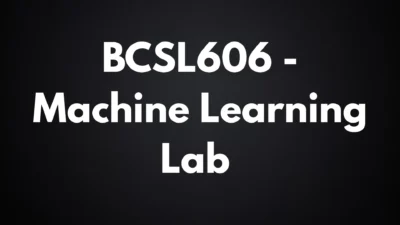 Machine Learning Lab