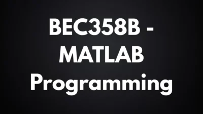 MATLAB Programming