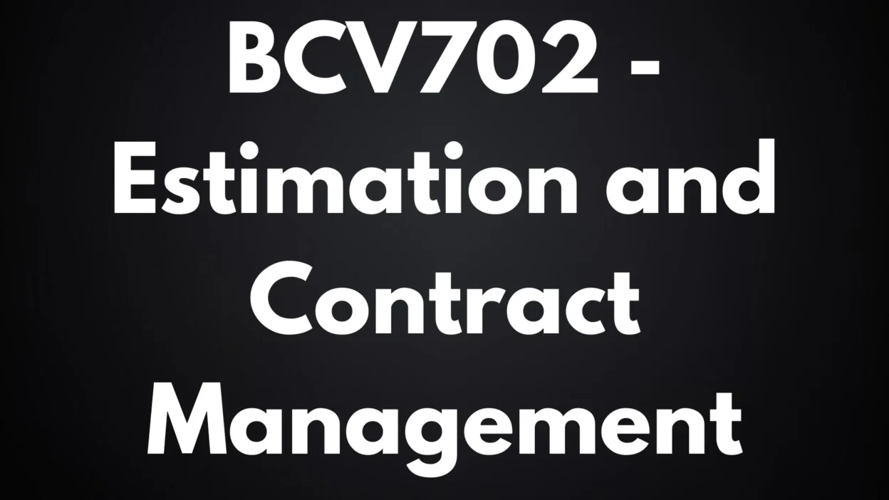 Estimation and Contract Management