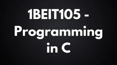Programming in C